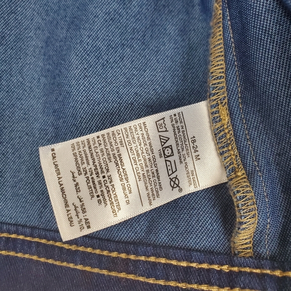Old Navy Girls Dark Wash Jean Jacket 18-24M - Picture 5 of 5